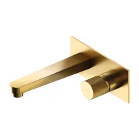 Baterie lavoar incastrata Omnires Contour auriu periat cu corp ingropat