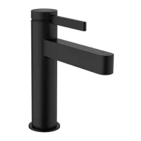 Baterie lavoar monocomanda Hansgrohe Finoris 110 negru cu ventil Pop-Up