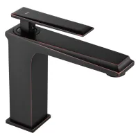 Baterie lavoar Rea Romano Old monocomanda negru mat