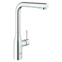 Baterie bucatarie cu dus extractabil Grohe Essence inalta crom lucios