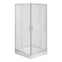 Cabina de dus patrata Deante Funkia cu usi culisante 90x90cm finisaj crom