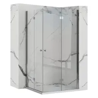 Cabina de dus patrata Rea Fold N2 cu usi pliabile 90x90 crom