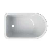 Cada asimetrica pentru copii Geberit Bambini alb 77x47 cm