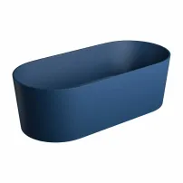 Cada freestanding Omnires Ovo M+ albastru inchis 160x75 cm
