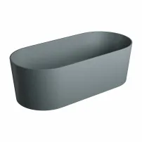 Cada freestanding Omnires Ovo M+ gri cenusiu 160x75 cm