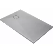 Cadita dus dreptunghiulara Deante Correo gri metalic 120x90 cm