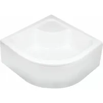 Cadita dus semirotunda Deante Deep alb 80x80 cm