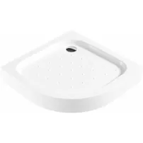 Cadita dus semirotunda Deante Funkia alb 90 cm