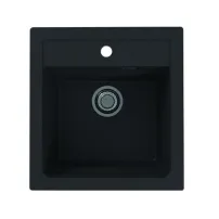 Chiuveta compozit Alveus Atrox 20 negru 47x50 cm