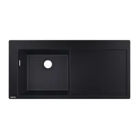 Chiuveta compozit Hansgrohe S51 SilicaTec negru grafit stanga 105x51 cm