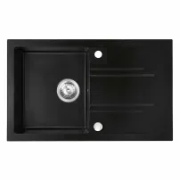 Chiuveta compozit Ferro Mezzo II reversibila 78x48 cm grafit