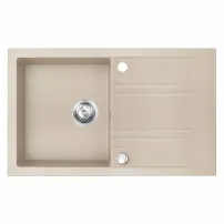Chiuveta compozit Ferro Mezzo II granit 78x48 bej nisip