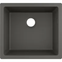 Chiuveta compozit Hansgrohe S51 SilicaTec gri piatra 50x45 cm