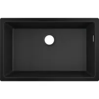 Chiuveta compozit Hansgrohe S51 SilicaTec negru grafit 71x45 cm