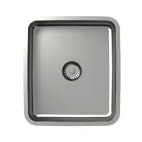 Chiuveta inox sub blat Quadron Unique Patric inox periat 39x44 cm