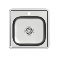 Chiuveta inox incastrata Quadron Pop Joe 110 inox satinat 48x48 cm