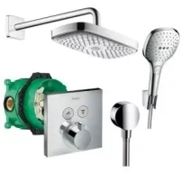 Sistem de dus incastrat Hansgrohe Design Raindance Select E300 crom lucios