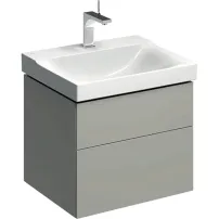 Dulap baza pentru lavoar suspendat Geberit Xeno2 greige 2 sertare 58 cm