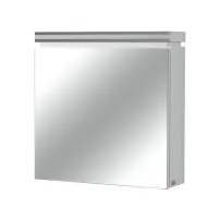 Dulap suspendat cu oglinda Cersanit Olivia mdf alb 56x56 cm