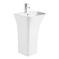 Lavoar freestanding Fluminia Aramis back-to-wall alb