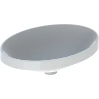 Lavoar incastrat Geberit Variform 55 cm fara orificiu preaplin oval