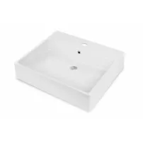 Lavoar pe blat Deante Temisto alb 50x60cm
