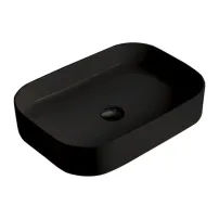 Lavoar pe blat Fluminia Capri negru 65 cm