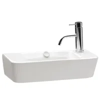 Lavoar suspendat Gala Emma Square alb lucios 50 cm