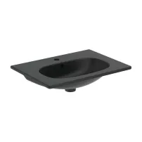 Lavoar pe mobilier Ideal Standard Tesi 63x45 cm negru mat