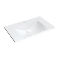 Lavoar pe mobilier Omnires Naxos M+ alb 76 cm
