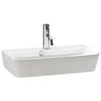 Lavoar pe blat Gala Emma Square dreptunghiular alb lucios 60 cm