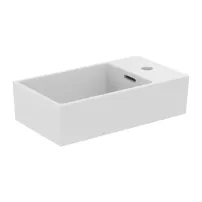 Lavoar suspendat Ideal Standard Atelier Extra 45 cm alb lucios cu orificiu baterie si preaplin dreapta
