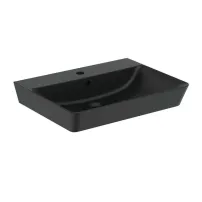 Lavoar suspendat Ideal Standard Connect Air Cube 60x46 cm negru mat