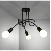 Lustra 3 brate negru Rea 392227 Black model Paradise industrial