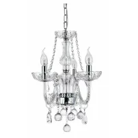 Lustra 3 surse de lumina cristale decorative design lumanare modern Rea 300752