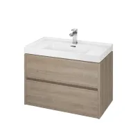 Dulap suspendat pentru lavoar Cersanit Crea mdf stejar 80 cm