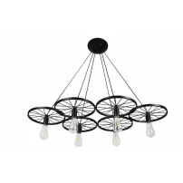 Pendul 6 brate Rea PP215-6CP stil vintage forma roata cu spite
