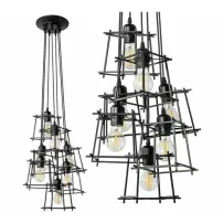 Pendul 7 brate negru Rea APP221-7CP stil industrial