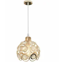 Pendul auriu design elegant bec la vedere Rea APP208