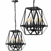 Pendul cu lant 4 brate Rea APP257-4C model geometric industrial