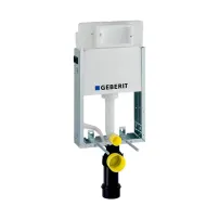 Rezervor incastrat Geberit Delta cu cadru Kombifix Basic pentru wc suspendat 108 cm, montaj in caramida
