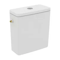 Rezervor pe vas WC Ideal Standard I.life B cu alimentare laterala alb lucios
