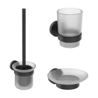 Set accesorii 3 in 1 Ideal Standard IOM negru mat