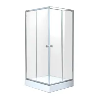 Cabina de dus patrata Invena Parla si usi culisante 90x90 crom