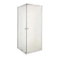 Cabina de dus patrata Invena Parla si usi culisante 90x90 crom sticla mata