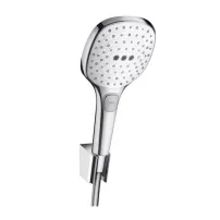 Set de dus cu porter Hansgrohe Raindance Select E 120 3 functii crom - alb