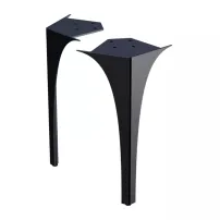 Set picioare fata pentru mobilier Oristo Louis 27.5 cm negru lucios