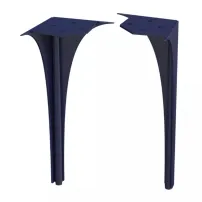 Set picioare spate pentru mobilier Oristo Louis 27.5 cm bleumarin mat