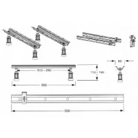 Set universal pentru fixare cada Ideal Standard