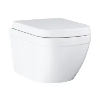 Set vas wc suspendat Grohe Euro Ceramic Triple Vortex rimless si capac softclose
